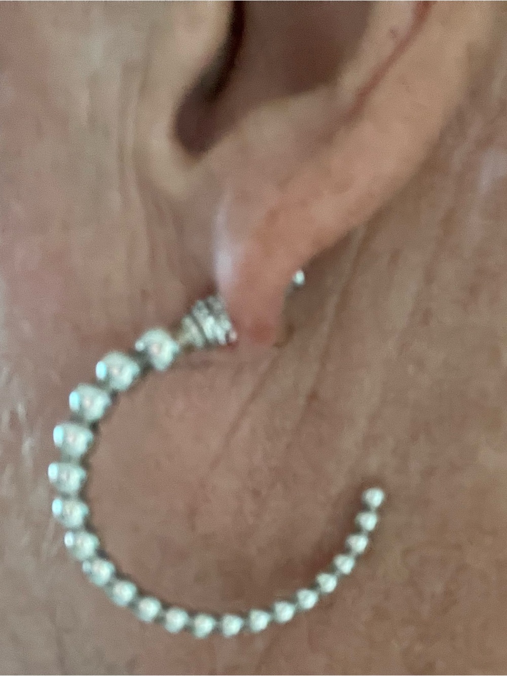 Brighton Silver Ball Hoops - Picture 2 of 4